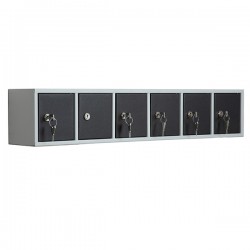 Casellario componibile Annabox - 6 porte - grigio/antracite - Metalpus