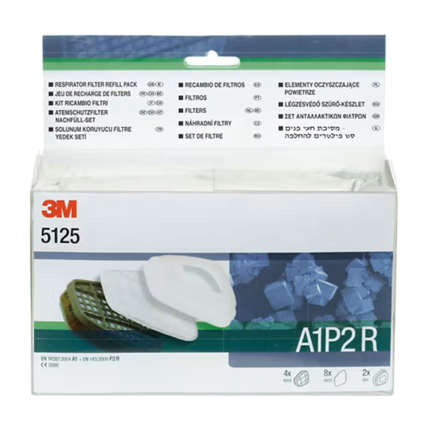 Kit filtri antiparticolato A1P2R - per respiratori serie 6000 - 3M Kit filtri antiparticolato A1P2R - per respiratori serie 6000 - 3M
