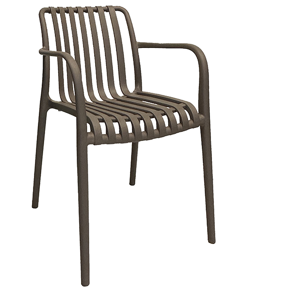 Sedia Nives - 56 x 42 x 81 cm - PP - tortora - Verdelook Sedia Nives - 56 x 42 x 81 cm - PP - tortora - Verdelook