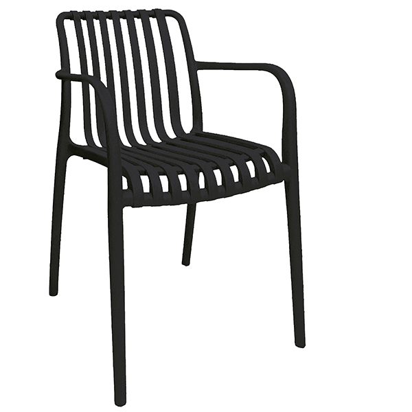 Sedia Nives - 56 x 42 x 81 cm - PP - nero - Verdelook Sedia Nives - 56 x 42 x 81 cm - PP - nero - Verdelook