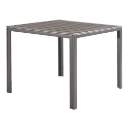 Tavolo Tenerife - quadrato - 78 x 78 x 74 cm - grigio - Verdelook