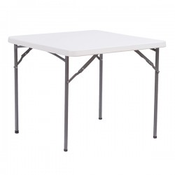 Tavolo quadrato - HDPE - 86 x 86 x 74 cm - bianco - Verdelook