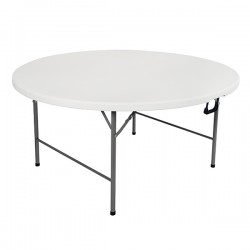 Tavolo rotondo - HDPE - diametro 150 x 74 cm - bianco - Verdelook
