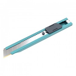 Cutter multiuso - in metallo - lama a spezzare 18mm - Uttil