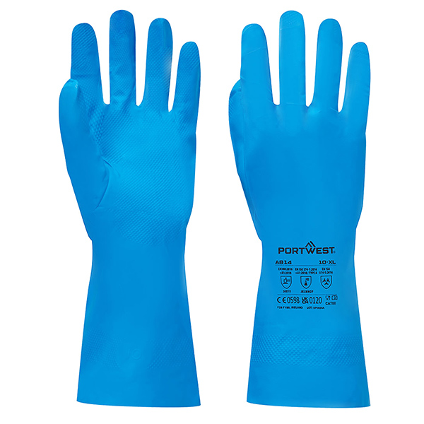Guanti per alimenti - nitrile - M - azzurro - Portwest