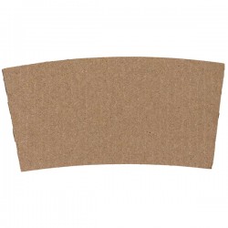 Fascia antiscotto per bicchiere 350/450ml - avana - Signor Bio - conf. 50 pezzi