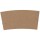 Fascia antiscotto per bicchiere 350/450ml - avana - Signor Bio - conf. 50 pezzi