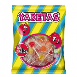 Lecca lecca piatto Yaketas - gusti assortiti - busta da 150 pezzi