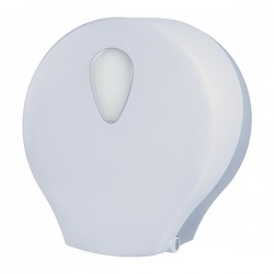 Dispenser carta igienica Stileco - rotolo maxi jumbo - 12,5 x 30,4 x 32,6 cm - ABS - bianco - Medial International