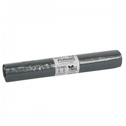 Sacco rifiuti - immondizia PCR - 72 x 110 cm - 110 L - 30 gr - grigio -Bio Extrusion - conf. 10 pezzi