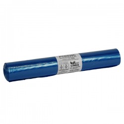 Sacco rifiuti - immondizia PCR - 72 x 110 cm - 110 L - 30 gr - azzurro -Bio Extrusion - conf. 10 pezzi