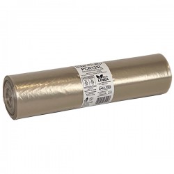Sacco rifiuti - immondizia PCR - 120 x 140 cm - 240 L - 125 gr - neutro -Bio Extrusion - conf. 8 pezzi