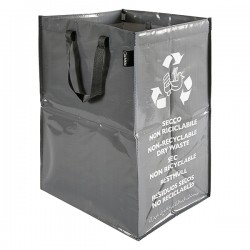 Contenitore Ricicla Bag - indifferenziata - 30 x 38 x 55 cm - grigio - Perfetto