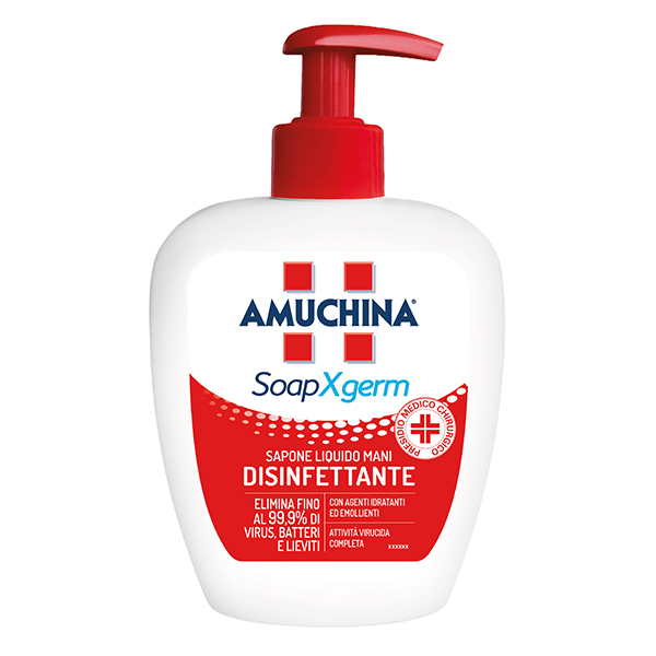 Sapone liquido disinfettante mani SoapXgerm - 250 ml - Amuchina
