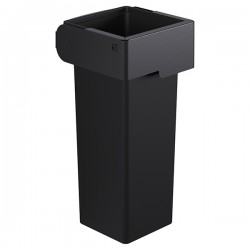 Portarifiuti MODULA - murale - con contenitore - 35,5 x 35,5 x 73 cm - 53 L - antracite - Stilcasa