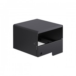 Portarifiuti MODULA - murale - coperto - con reggisacco - 41,5 x 41,5 x 32,5 cm - 120 L - antracite - Stilcasa