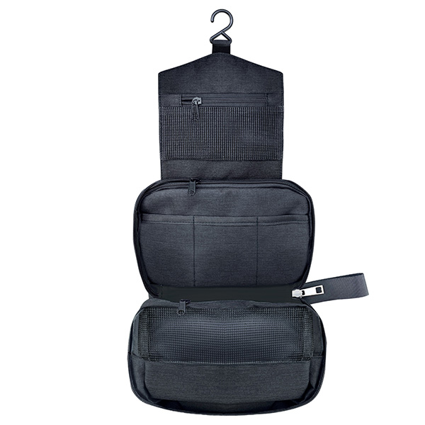 Beauty case appendibile Explora - 52 x 22 cm aperto - tessuto - nero - Lebez Beauty case appendibile Explora - 52 x 22 cm aperto - tessuto - nero - Lebez