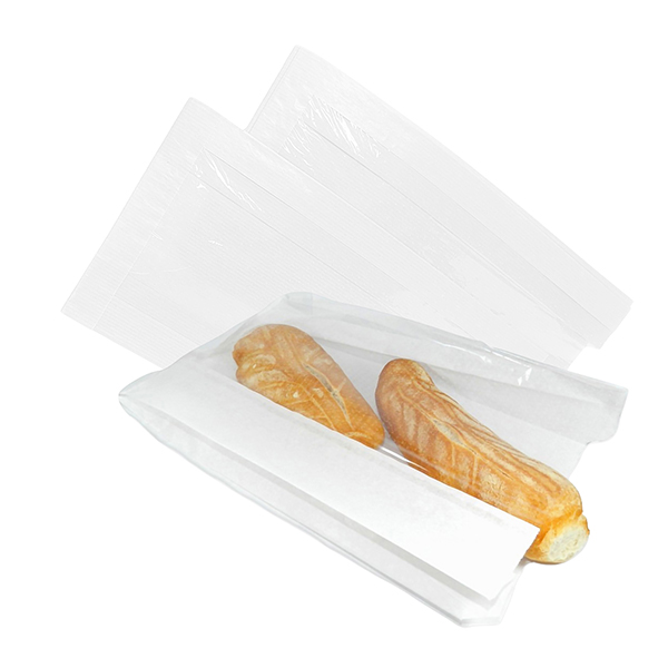 Sacchetto per alimenti - con finestra - 20 x 34 cm - carta kraft - bianco - Viva - conf. 500 pz Sacchetto per alimenti - con finestra - 20 x 34 cm - carta kraft - bianco - Viva - conf. 500 pz