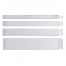 Portaetichette adesivo Ies L40 - 40 x 300 mm - grigio - Sei Rota - conf. 10 pezzi
