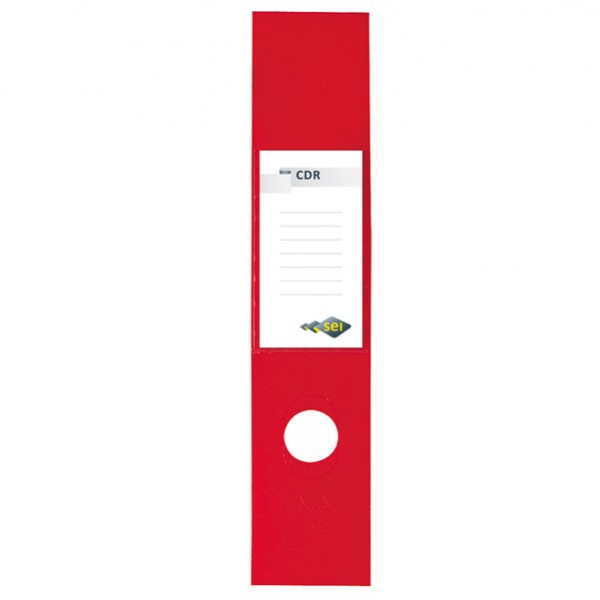 Copridorso CDR - PVC adesivo - 7 x 34,5 cm - rosso - Sei Rota - conf. 10 pezzi Copridorso CDR - PVC adesivo - 7 x 34,5 cm - rosso - Sei Rota - conf. 10 pezzi