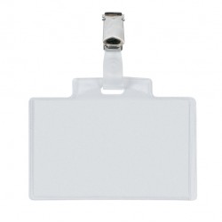 Portanome Pass 3E - clip in metallo - 9,5 x 6 cm - PVC - Sei Rota - conf. 100 pezzi