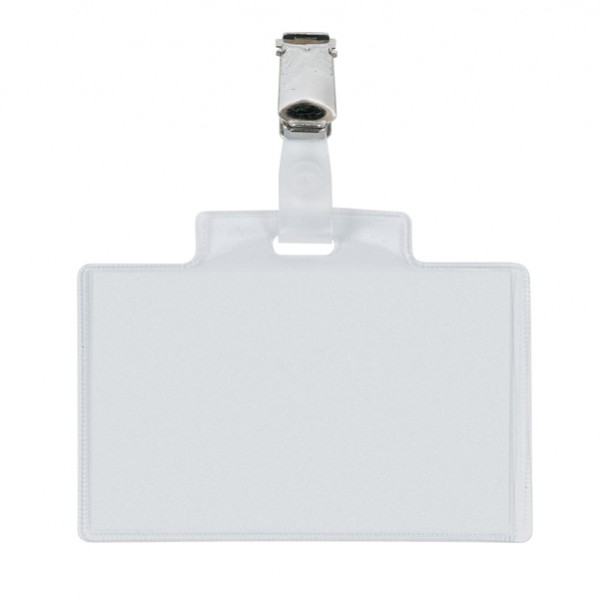Portanome Pass 3E - clip in metallo - 9,5 x 6 cm - PVC - Sei Rota - conf. 100 pezzi