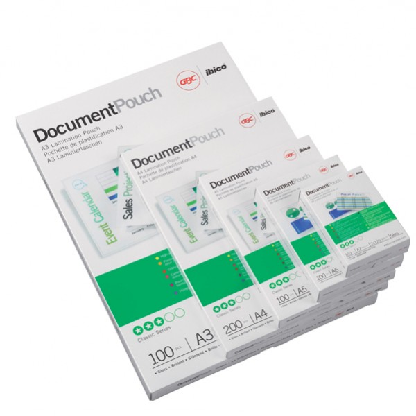 Pouches - carta credito - 54 x 86 mm - 2 x 125 micron - GBC - conf. 100 pezzi Pouches - carta credito - 54 x 86 mm - 2 x 125 micron - GBC - conf. 100 pezzi