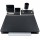 Servizio scrittoio Classic - similpelle - 6 componenti - nero - City Time