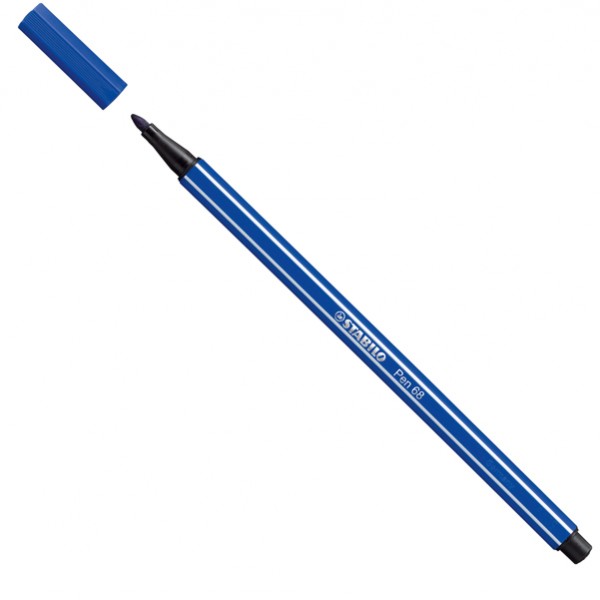 Pennarello Pen 68 - blu oltremare 32 - Stabilo Pennarello Pen 68 - blu oltremare 32 - Stabilo
