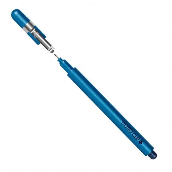 Pennarello Tratto Clip - tratto 0,3 mm - blu - Tratto Pennarello Tratto Clip - tratto 0,3 mm - blu - Tratto