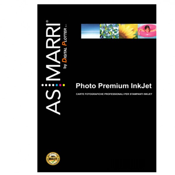 Carta fotografica - per inkjet - A4 - 265 gr - 10 fogli - effetto lucido - bianco - As Marri Carta fotografica - per inkjet - A4 - 265 gr - 10 fogli - effetto lucido - bianco - As Marri