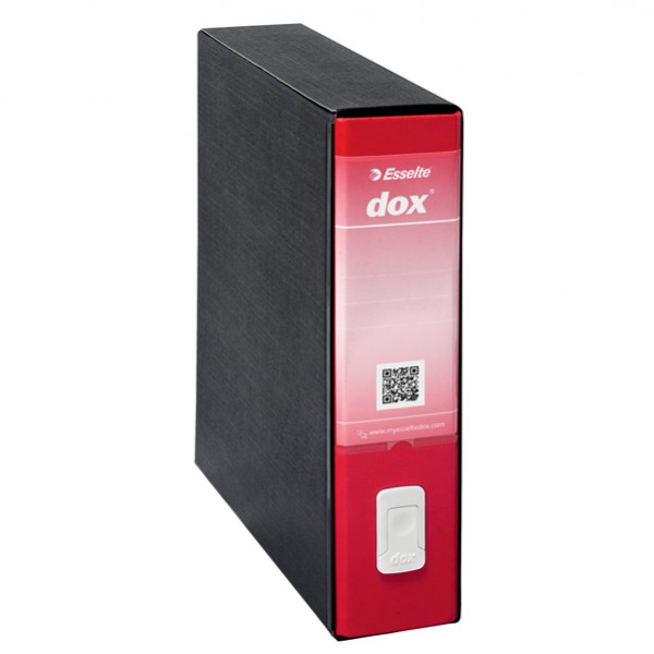 Registratore Dox 9 - dorso 8 cm - 35 x 31,5 cm - rosso - Esselte Dox