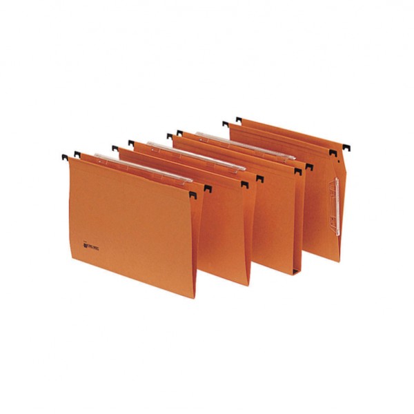 Cartella sospesa Signaletic - cassetto - interasse 39 cm - fondo U 30 mm - 39x25 cm - arancione - Rexel