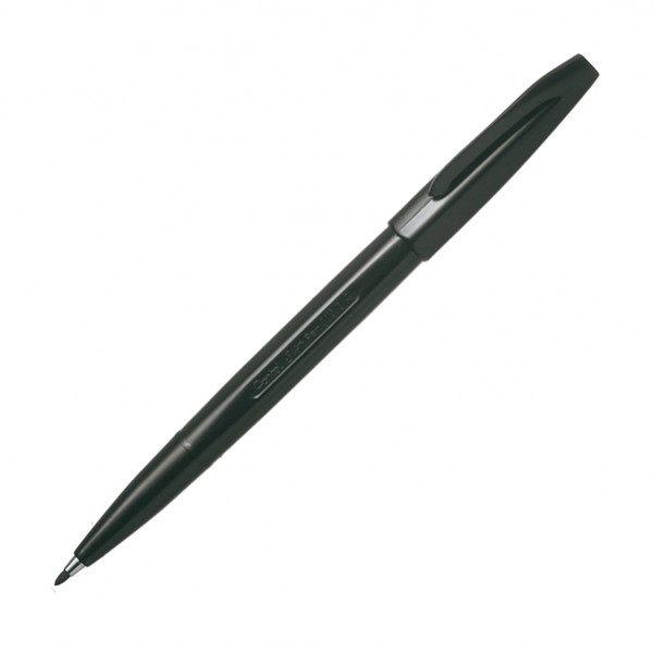 Pennarello Sign Pen S520 punta feltro - punta 2 mm - nero - Pentel Pennarello Sign Pen S520 punta feltro - punta 2 mm - nero - Pentel