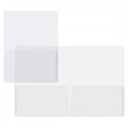 Cartella con doppia tasca Full - A4 - PP - trasparente - King Mec