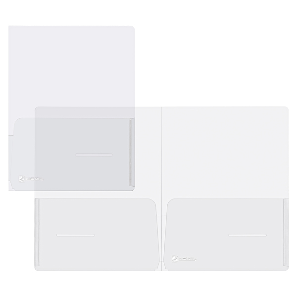 Cartella con doppia tasca Full - A4 - PP - trasparente - King Mec Cartella con doppia tasca Full - A4 - PP - trasparente - King Mec