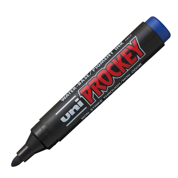 Marcatore Uni Prockey M122 - punta conica da 1,20-1,80mm - blu - Uni Mitsubishi Marcatore Uni Prockey M122 - punta conica da 1,20-1,80mm - blu - Uni Mitsubishi
