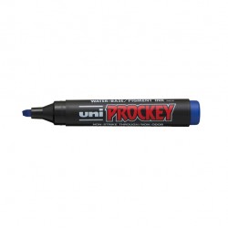 Marcatore Uni Prockey M126 - punta a scalpello da 1,00-5,70mm - blu - Uni Mitsubishi