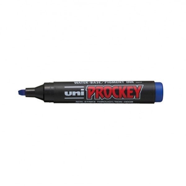 Marcatore Uni Prockey M126 - punta a scalpello da 1,00-5,70mm - blu - Uni Mitsubishi