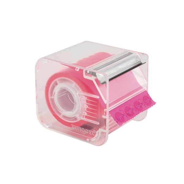 Nastro adesivo con dispenser Memograph - 50 mm x 10 m - PVC - rosa - Eurocel Nastro adesivo con dispenser Memograph - 50 mm x 10 m - PVC - rosa - Eurocel