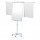 Lavagna portablocco Classic con ruote - 100 x 70 cm - bracci estensibili - bianco - Nobo