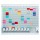 Professional Planner - 80 x 73 x 1,5 cm - 100 schede indice 1 bianche e 1000 schede indice 2 colorate incluse - Nobo