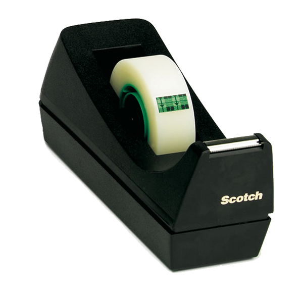 Dispenser da tavolo C38 - per nastri 33 m - nero - Scotch Dispenser da tavolo C38 - per nastri 33 m - nero - Scotch