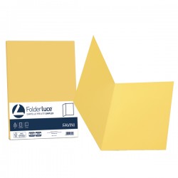 Cartellina semplice Luce - 200 gr - A4 - giallo sole - cartoncino bristol - Favini - conf. 50 pezzi