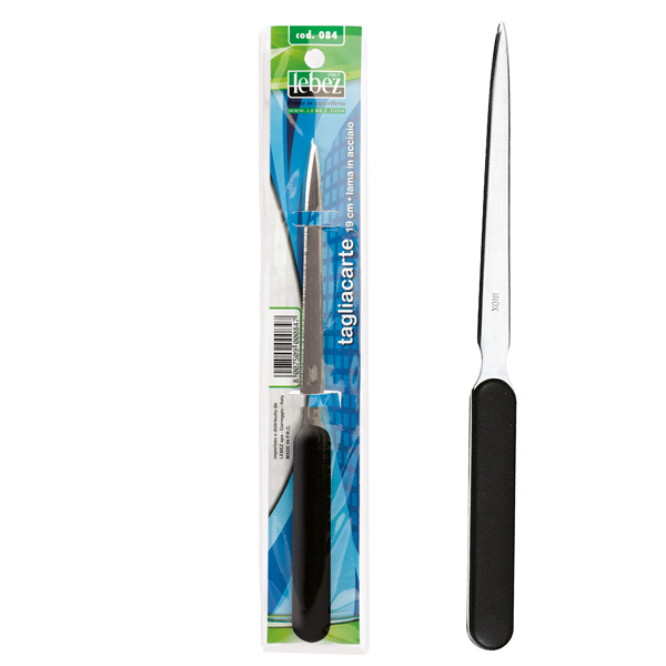 Tagliacarte - lunghezza 19 cm - impugnatura ABS/acciaio - Lebez Tagliacarte - lunghezza 19 cm - impugnatura ABS/acciaio - Lebez