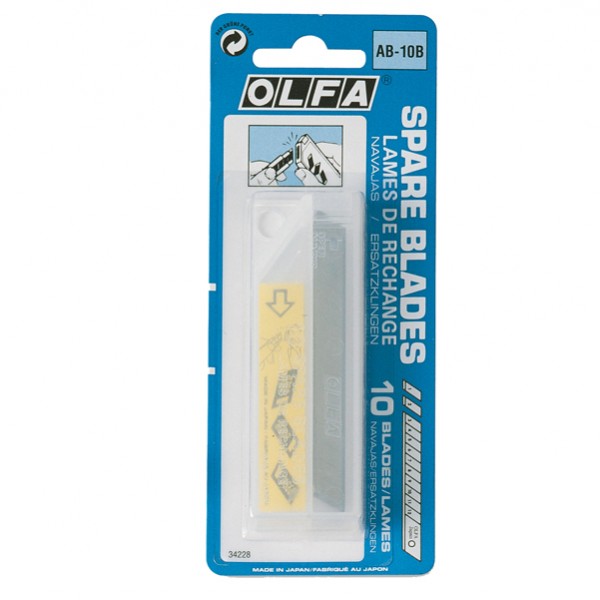 Lame di ricambio Olfa - per cutter - Lebez - tubetto 10 lame