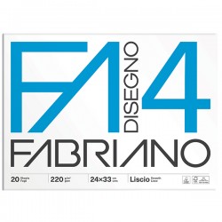 Album F4 - 24 x 33 cm - 20 fogli - 220 gr - liscio - Fabriano