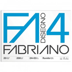 Album F4 - 24 x 33 cm - 20 fogli - 200 gr - ruvido - Fabriano