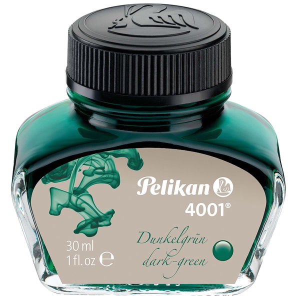 Inchiostro stilografico 4001 - 30 ml - verde scuro - Pelikan Inchiostro stilografico 4001 - 30 ml - verde scuro - Pelikan