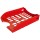 Vaschetta portacorrispondenza forata E040 - 26 x 34,5 x 6,5 cm - rosso - Fellowes
